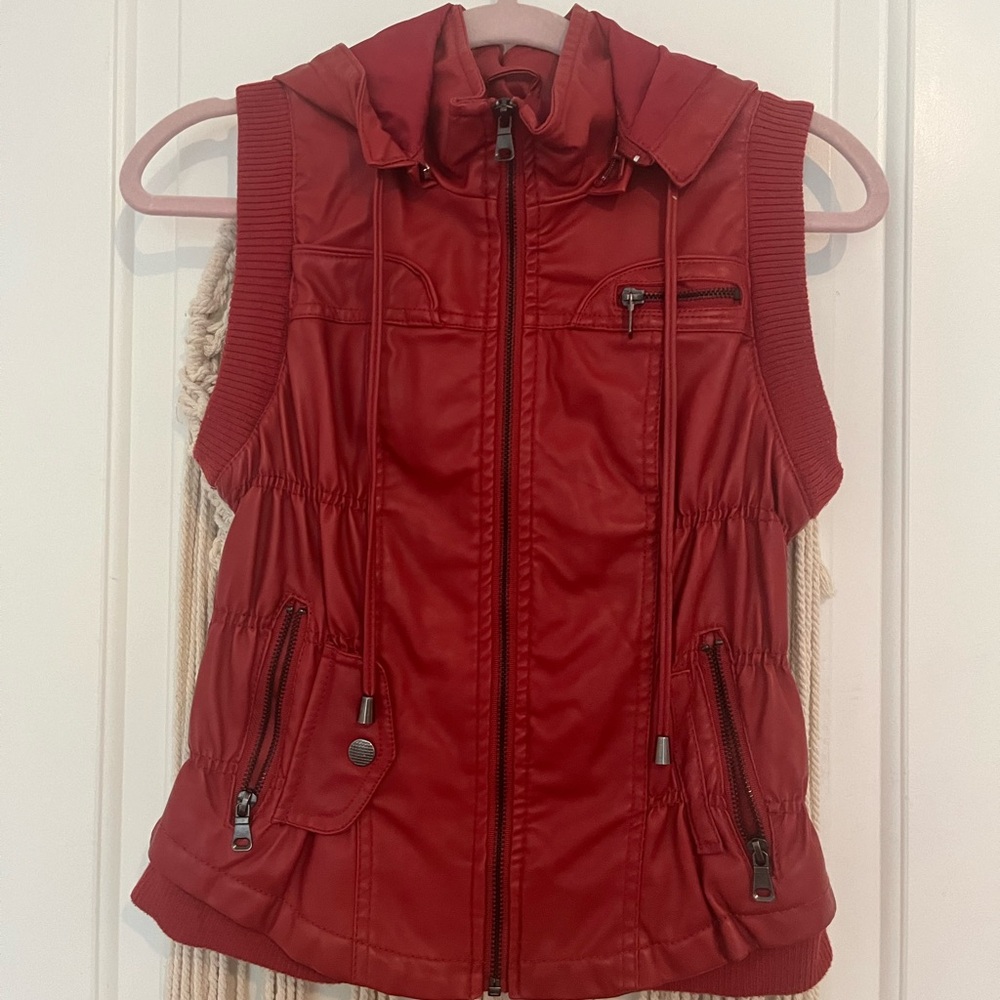 Red Sleeveless Vest